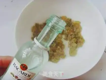Make Rum grapes step 1