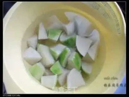 Make Pelican tofu radish step 1