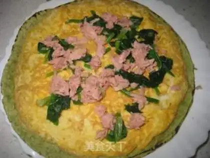 Make Tuna egg spinach rolls step 5