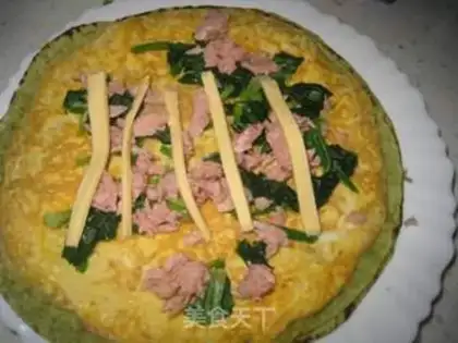 Make Tuna egg spinach rolls step 6
