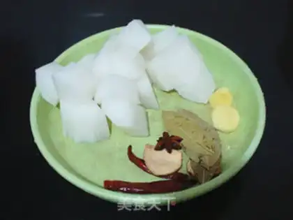 Make The radish stew step 1