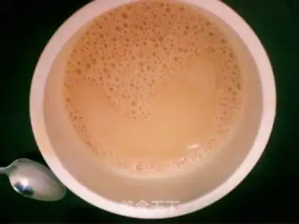 Make Strawberry double milk tea step 5