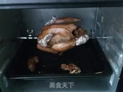 Make The whole chicken with garlic and honey step 2