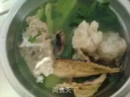 Make Mustard ink pork bone soup step 8
