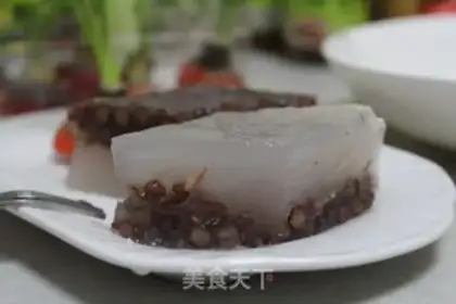 Make Red bean hoof cake step 7