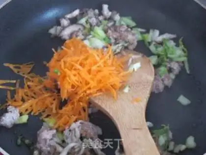 Make Vegetable fried fans step 5
