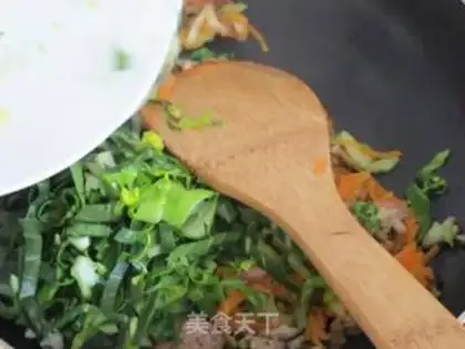 Make Vegetable fried fans step 7