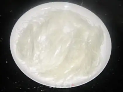 Make Garlic fan floss step 1