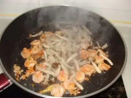 Make Crab mushrooms and shrimp step 6