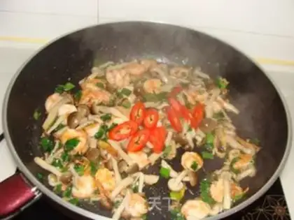 Make Crab mushrooms and shrimp step 8