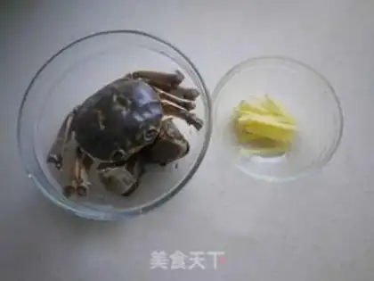 Make Crab congee step 1