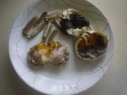 Make Crab congee step 3