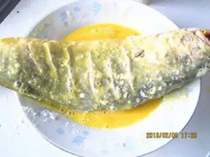 Make Fried yellow florist step 7