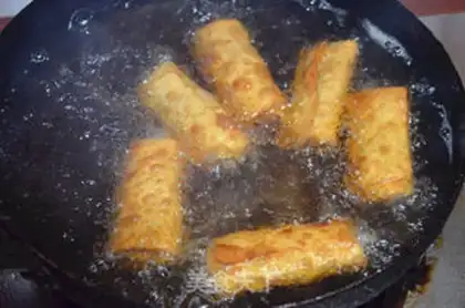 Make Spring roll step 10