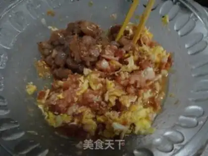 Make Three fresh dumplings step 3