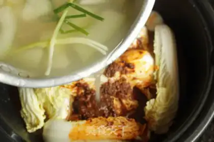 Make Seafood palace fire pot step 3