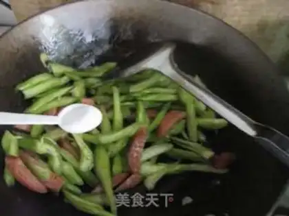 Make Celery fried sausage step 6