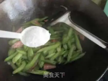Make Celery fried sausage step 8