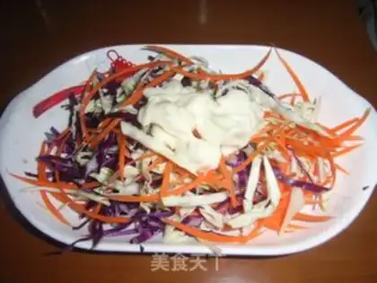 Make Three color salad step 2