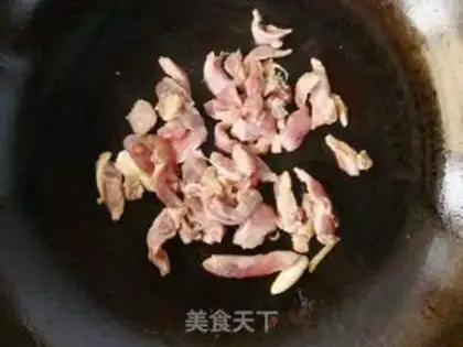 Make radish and fried meat step 3