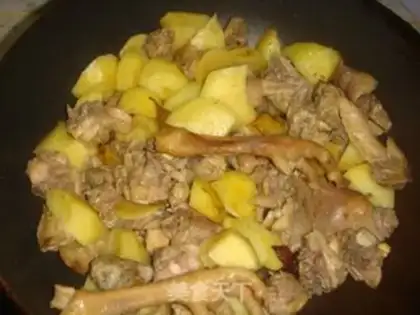 Make Potato chicken step 4