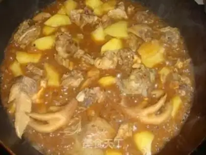 Make Potato chicken step 5