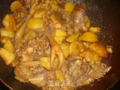Make Potato chicken step 6