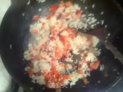 Make Tomato egg fried rice step 6
