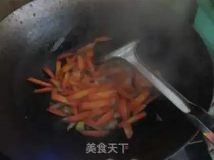 Make Carrot. Dry tofu step 5