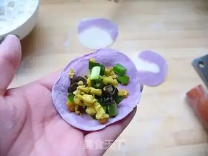 Make Double egg dumplings step 13