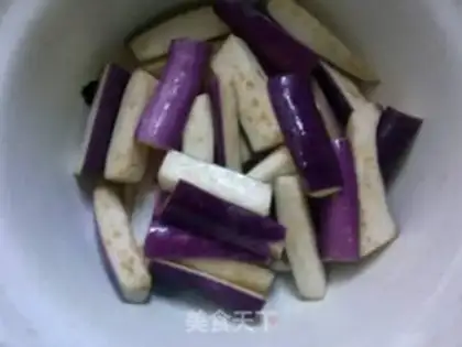 Make Soup and eggplant noodles step 1