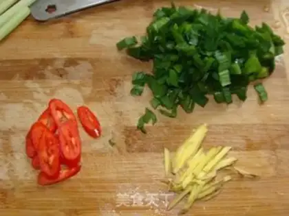 Make Crab mushrooms and shrimp step 1