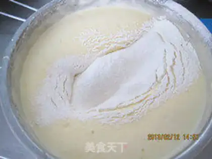 Make Orange sponge cake step 5