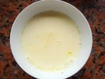 Make Milk steamed eggs step 2