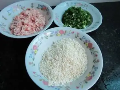 Make The rice meatballs step 0