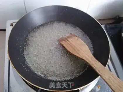 Make Caramel apple flip cake step 1