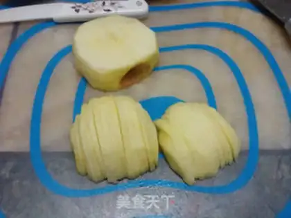 Make Caramel apple flip cake step 5