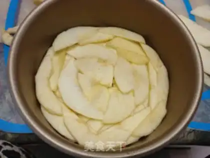 Make Caramel apple flip cake step 8