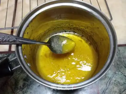 Make Caramel apple flip cake step 19