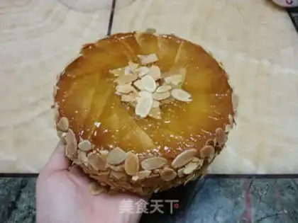 Make Caramel apple flip cake step 21