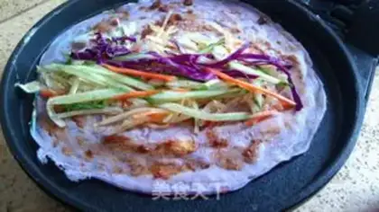 Make Colored vegetable burrito step 9