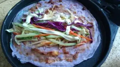Make Colored vegetable burrito step 10