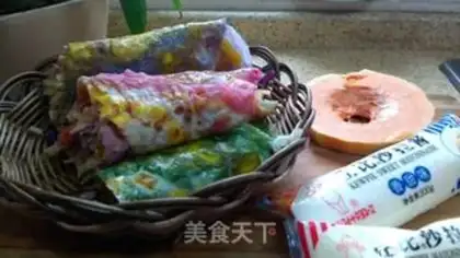 Make Colored vegetable burrito step 11