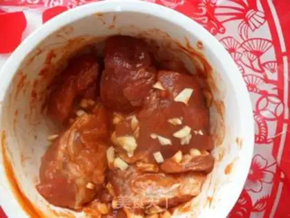 Make Garlic barbecue step 1