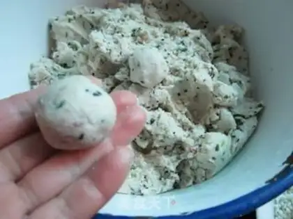 Make Pork rice balls step 3