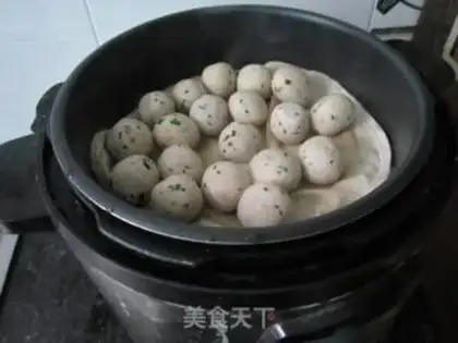 Make Pork rice balls step 5