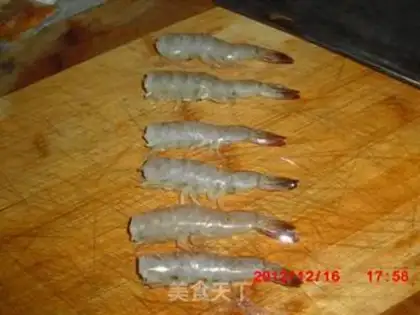 Make Japanese shrimp step 2