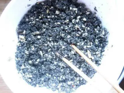 Make Peanut black sesame soup step 3
