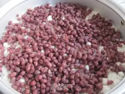 Make Double red bean cake step 6