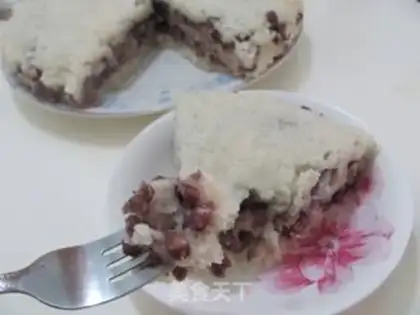 Make Double red bean cake step 12